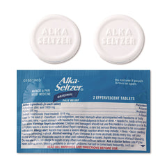 Alka-Seltzer Buffered Aspirin (NSAID) Tablets 2/Pack 30 Packs/Box