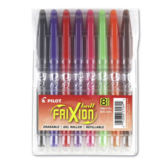 Pilot FriXion Ball Erasable Fine 0.7 mm Gel Pen - Assorted Ink and Barrel Colors (8/Pack)