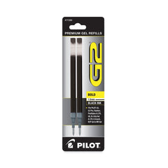 Pilot Bold Conical Tip Refill for Pilot G2 Gel Ink Pens - Black Ink (2/Pack)