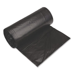 Pitt Plastics Eco Strong Can Liners 60 gal 1.35 mil 38-in x 58-in Black Perforated Roll 100/Carton