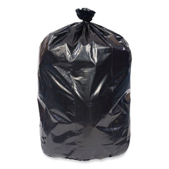 Pitt Plastics 40 in. x 46 in. 1.7 mil 40 gal. Eco Strong Plus Can Liners - Black (100/Carton)