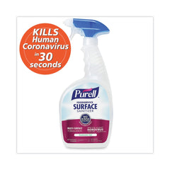 PURELL 32 oz. Bottle with Spray Trigger Attached Foodservice Surface Sanitizer - Fragrance Free (6/Carton)