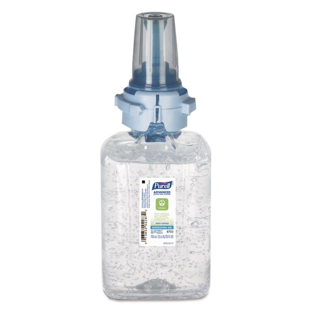 PURELL 8703-04 700 milliliter Green Certified Advanced Gel Hand Sanitizer Refill - Fragrance-Free