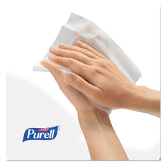 PURELL 5 in. x 7 in. Individually Wrapped Sanitizing Hand Wipes - Unscented, White (100/Box)
