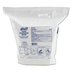 PURELL 9118-02 1200-Piece/Refill Pouch 2 Refills/Carton 6 in x 8 in Hand Sanitizing Wipes - White, Fresh Citrus