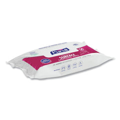 PURELL 9371-12 7.4 in. x 9 in. 1-Ply Foodservice Surface Sanitizing Wipes - Fragrance-Free/White (12/Carton)