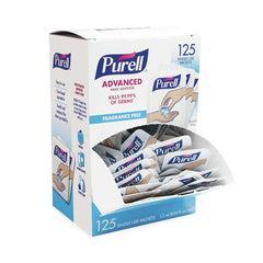 PURELL 1.2 mL Advanced Single-Use Gel Hand Sanitizer Packet - Fragrance-Free (1500/Carton)