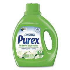 Purex Natural Elements 66 oz Liquid Laundry Detergent - Fresh Lilies and Linen (6/Carton)