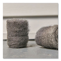 Brillo Strip and Shine 2.5 in. x 2 in. Steel Wool Balls - Gray (24/Carton)