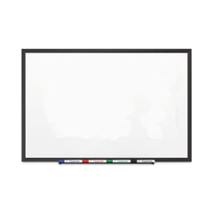 Quartet 72 in. x 48 in. Classic Series Porcelain Magnetic Dry Erase Board - White Surface, Black Aluminum Frame