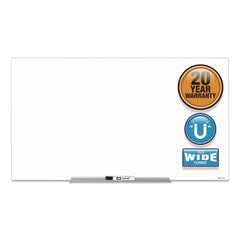 Quartet InvisaMount 50 x 28 Magnetic Glass Marker Board - White Surface