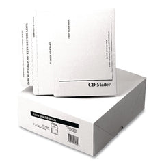 Quality Park 8.5 in. x 6 in. Square Flap Redi-Strip Closure Disk/CD Foam-Lined Mailers - White (25/Box)
