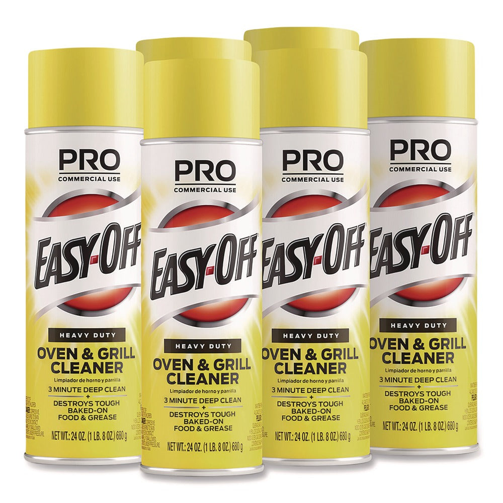 Professional EASY-OFF Oven And Grill Cleaner, 24 Oz Aerosol, 6/carton