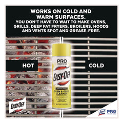 Professional EASY-OFF 24 oz. Aerosol Spray Oven and Grill Cleaner - Unscented
