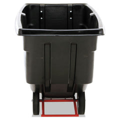 Rubbermaid Commercial Rotomolded Plastic Rectangular 850 lbs. Capacity Tilt Truck - Black