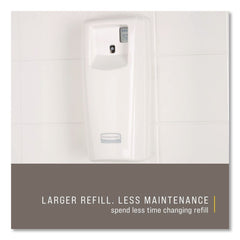 Rubbermaid Commercial 3.6 in. x 4.33 in. x 8.75 in. TC Microburst 9000 LCD Odor Control System - White