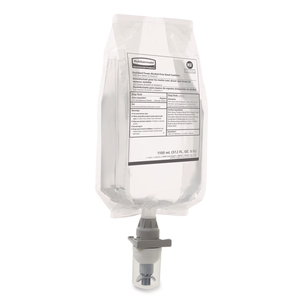 Rubbermaid Commercial 1,100 milliliter Auto Foam Refill Antibacterial Hand Soap - Fragrance Free (4/Carton)