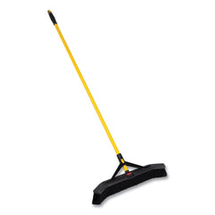 Rubbermaid Commercial Maximizer 24 in. Polypropylene Bristles Push-to-Center Broom - Yellow/Black