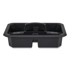 Rubbermaid Commercial Cleaning Caddy Compatible with Full-Size and Compact Housekeeping Carts - Black (6/Carton)