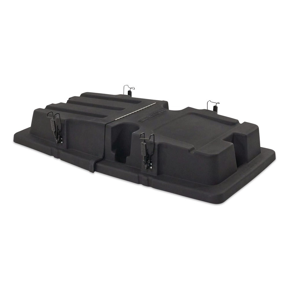 Rubbermaid Commercial BRUTE 28.85 in. x 57.10 in. x 9.7 in. Rotomolded Tilt Truck Lid - Black