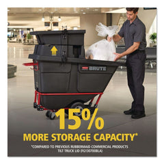 Rubbermaid Commercial BRUTE 28.85 in. x 57.10 in. x 9.7 in. Rotomolded Tilt Truck Lid - Black