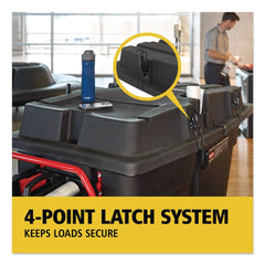 Rubbermaid Commercial BRUTE 35.01 in. x 70.7 in. x 9.5 in. Rotomolded Tilt Truck Lid - Black