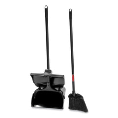 Rubbermaid Commercial FG253200BLA Lobby Pro Plastic/Metal 12-1/2 in. Upright Dustpan with Cover - Black