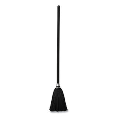 Rubbermaid Commercial FG253600BLA Lobby Pro Synthetic-Fill 37-1/2 in. Broom - Black