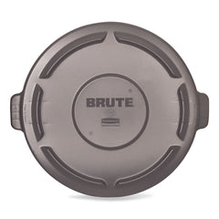 Rubbermaid Commercial 19.88 in. BRUTE Self-Draining Flat Top Lids for 20 gal. Round BRUTE Containers - Gray