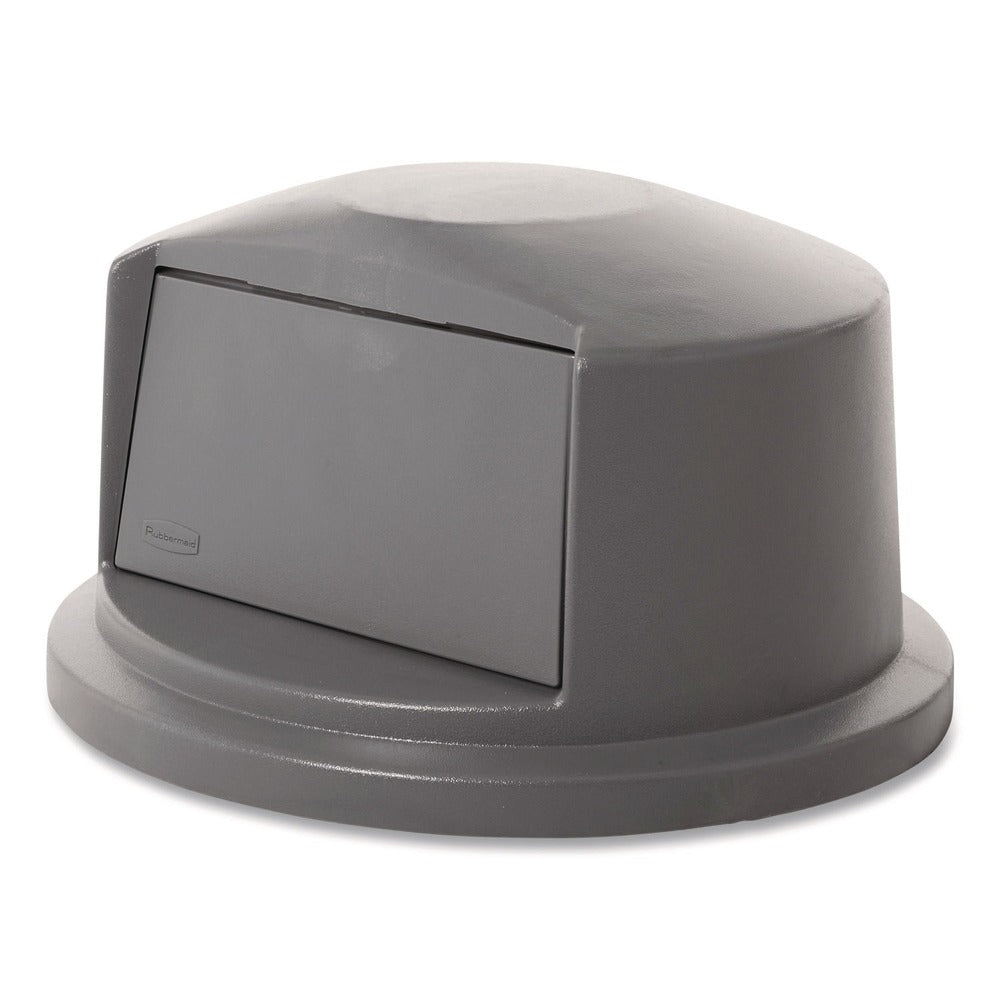 Rubbermaid Commercial 22.75 in. x 12.25 in. BRUTE Dome Top Swing Door Lid for 32 gal. Waste Containers - Gray