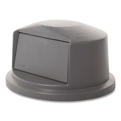 Rubbermaid Commercial 22.75 in. x 12.25 in. BRUTE Dome Top Swing Door Lid for 32 gal. Waste Containers - Gray