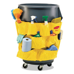 Rubbermaid Commercial 12-Compartment Brute Caddy Bag - Yellow