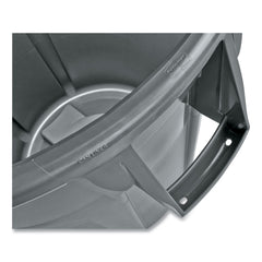 Rubbermaid Commercial Brute 44-Gallon Round Plastic Vented Container - Gray