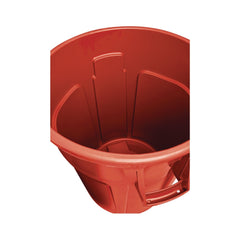 Rubbermaid Commercial BRUTE 44 Gallon Vented Plastic Round Container - Red