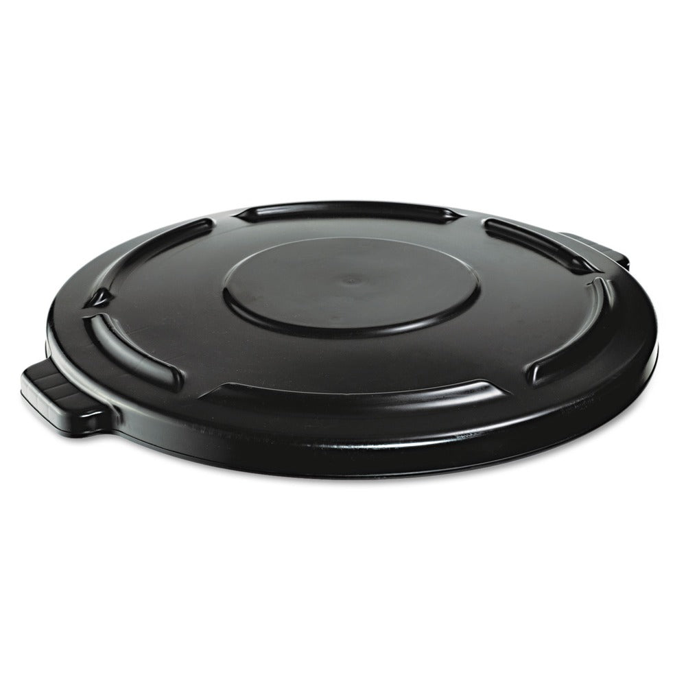 Rubbermaid Commercial 24.5 in. x 1.5 in. BRUTE Self-Draining Flat Top Lids - Black