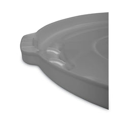 Rubbermaid Commercial BRUTE 26.75 in. Self-Draining Flat Top Lids for 55-Gallon Round Containers - Gray