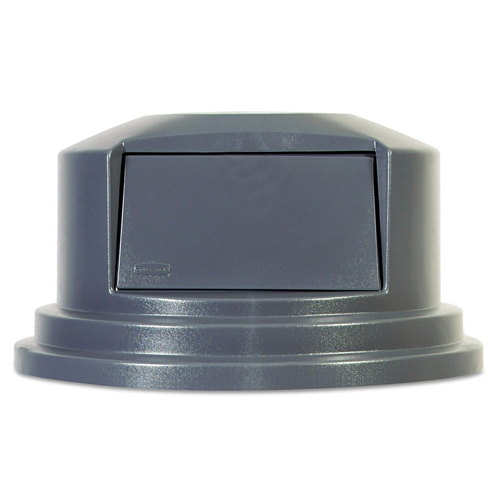 Rubbermaid Commercial BRUTE 27.55 in. Dome Top Lid for 55-Gallon Round Containers - Gray