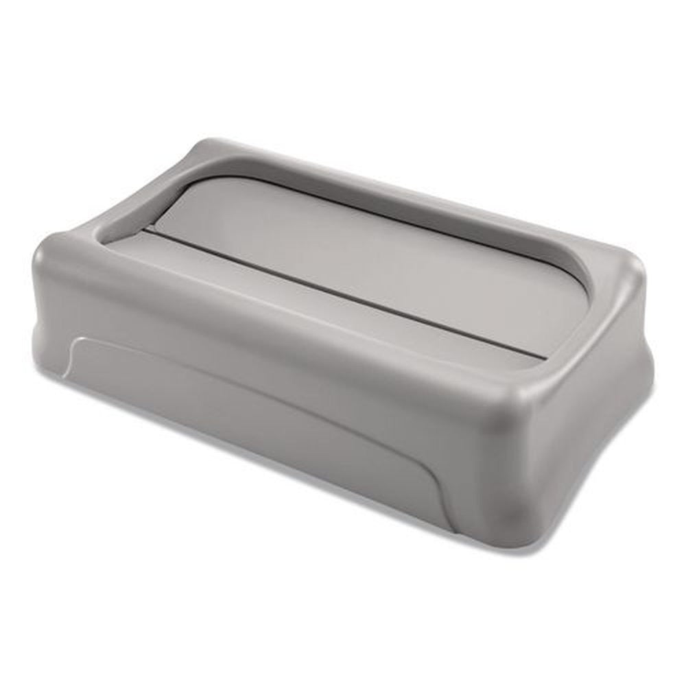 Rubbermaid Commercial Slim Jim 11.38 in. x 20.5 in. x 5 in. Swing Lid - Gray