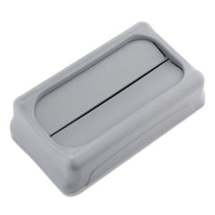 Rubbermaid Commercial Slim Jim 11.38 in. x 20.5 in. x 5 in. Swing Lid - Gray