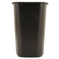 Rubbermaid Commercial 7-Gallon Rectangular Deskside Wastebasket - Black