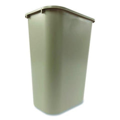 Rubbermaid Commercial FG295700BEIG 10.25-Gallon Rectangular Deskside Wastebasket - Beige