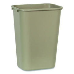 Rubbermaid Commercial FG295700BEIG 10.25-Gallon Rectangular Deskside Wastebasket - Beige