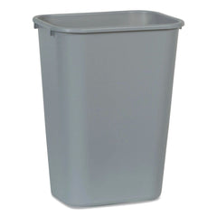 Rubbermaid Commercial 10.25-Gallon Rectangular Deskside Wastebasket - Gray