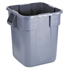 Rubbermaid Commercial 28 Gallon Polyethylene Square Brute Container - Gray