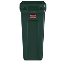 Rubbermaid Commercial 23 Gallon Slim Jim Recycling Container with Venting Channels - Green