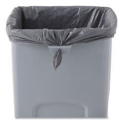 Rubbermaid Commercial Untouchable 23 Gallon Square Plastic Waste Container - Gray