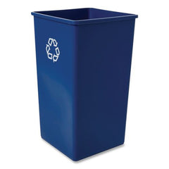 Rubbermaid Commercial 50 gal. Plastic Square Recycling Container - Blue