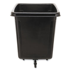 Rubbermaid Commercial 300 lbs. Capacity 59 Gallon Plastic Cube Truck - Black
