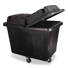 Rubbermaid Commercial 31 in. x 44.13 in. x 8.5 in. Rectangular Lid for 16 cu-ft. Truck - Black