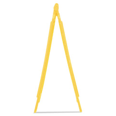 Rubbermaid Commercial 11 in. x 12 in. x 25 in. Caution Wet Floor Sign - Bright Yellow (6/Carton)